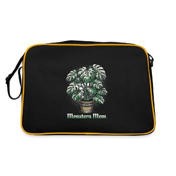 Maman Monstera - Sac Retro - noir/or - Dos