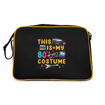 This Is My 80s Costume - Retro Bag - black/gold - Back