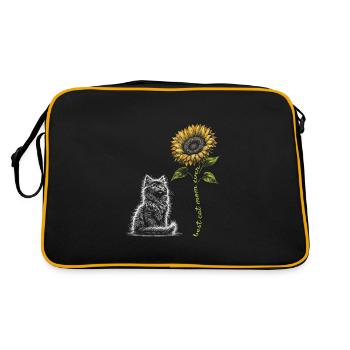 Best Cat Mom Ever - Retro Bag - black/gold - Back