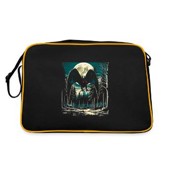 Vintage Mothman Point Pleasant - Retro Bag - black/gold - Back
