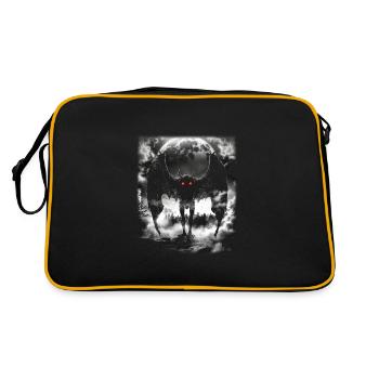 Créature mythique de l’homme-papillon - Sac Retro - noir/or - Dos