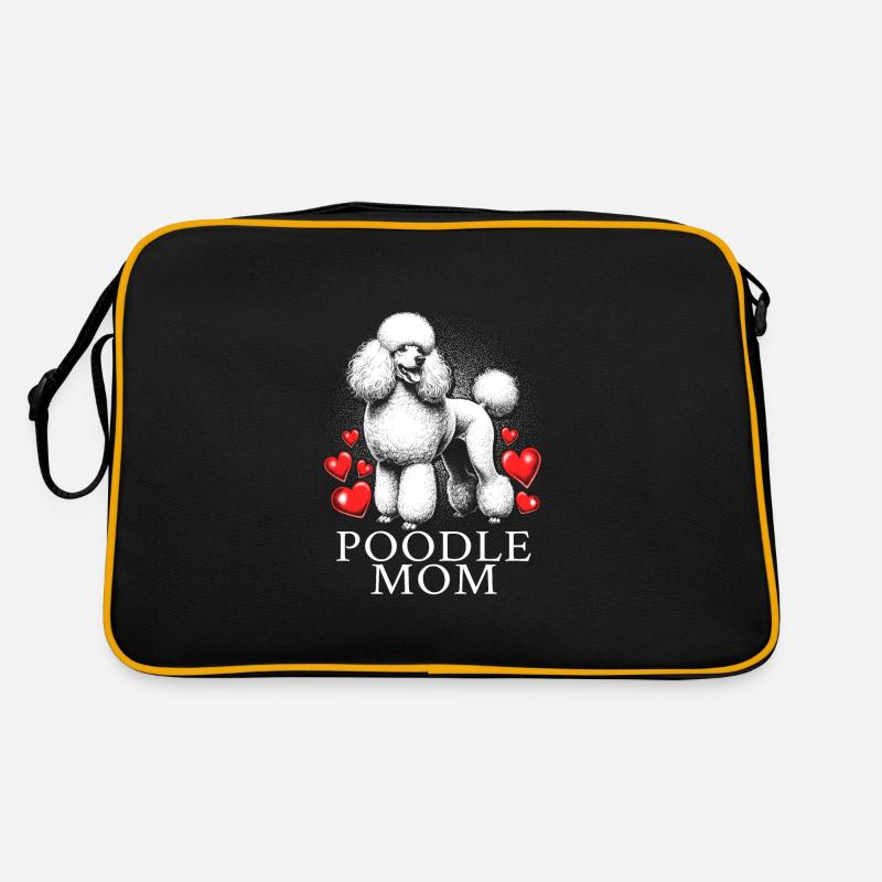 Poodle Mom Retro Tasche