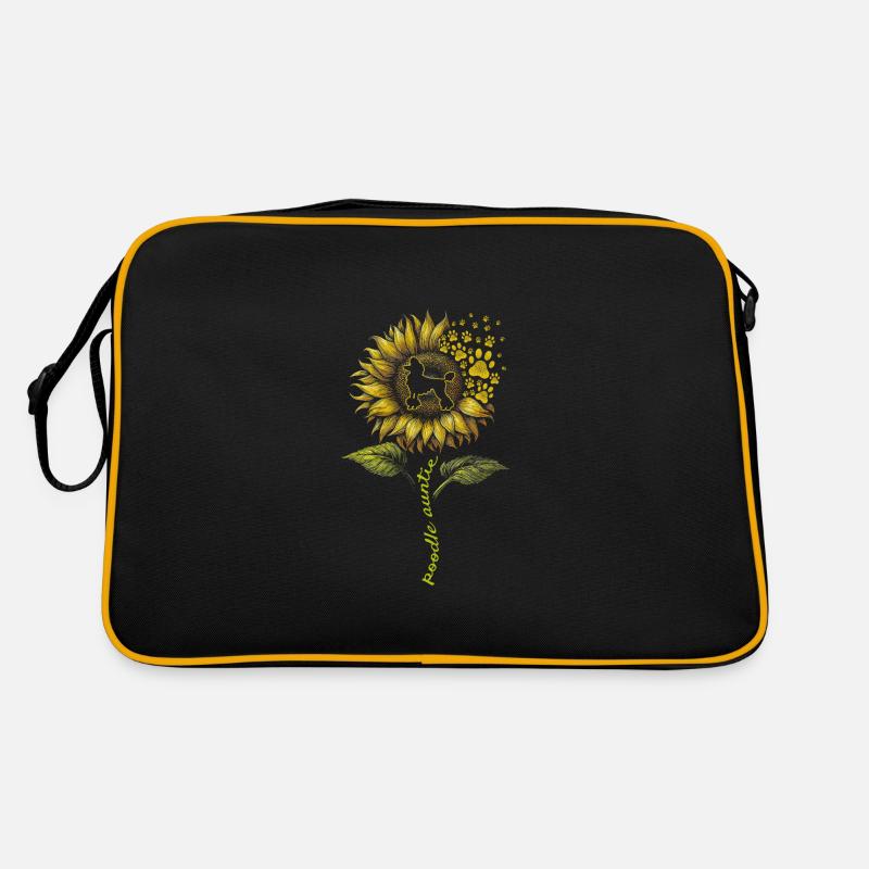 Poodle Auntie Retro Tasche
