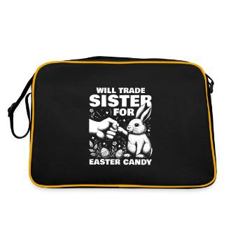 Échangera la sœur contre des bonbons de Pâques - Sac Retro - noir/or - Dos