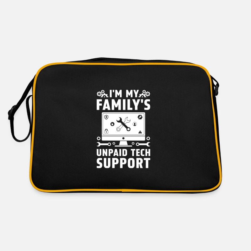 I'm My Family's Unpaid Tech Support Retro Bag