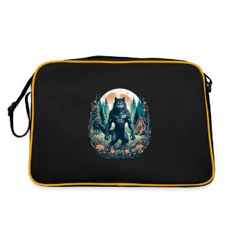 Aesthetic Werewolf Wildlife - Retro Bag - black/gold - Back