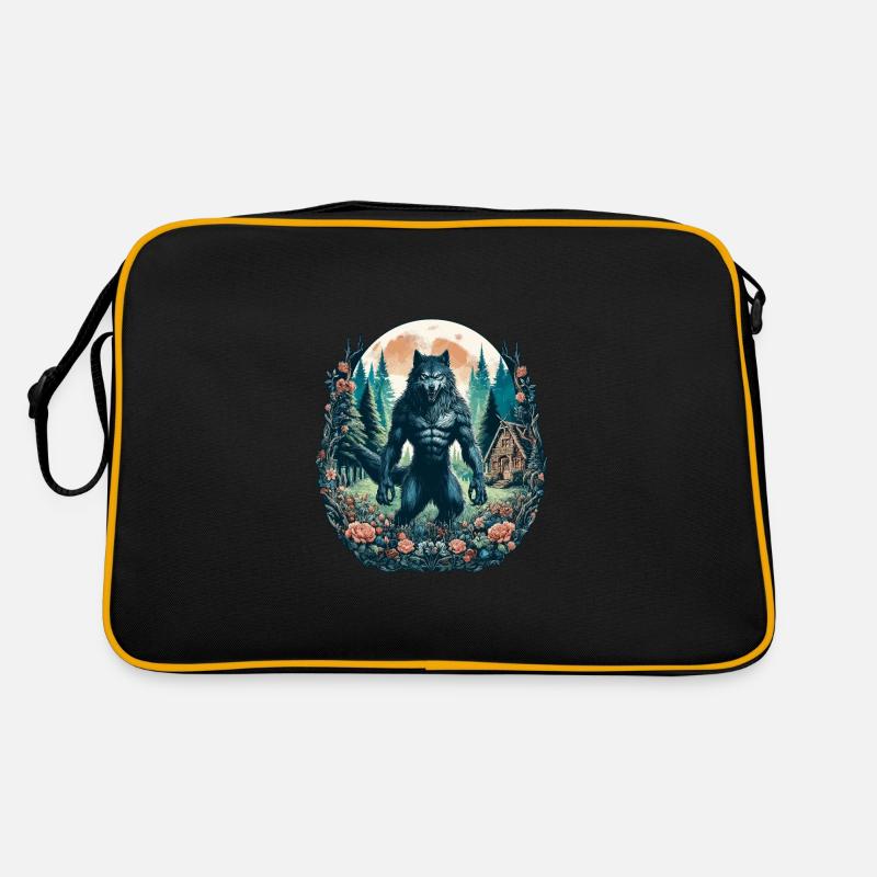 Aesthetic Werewolf Wildlife Retro Bag