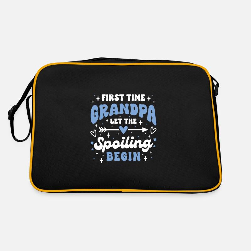 First Time Grandpa Let the Spoiling Begin Retro Bag