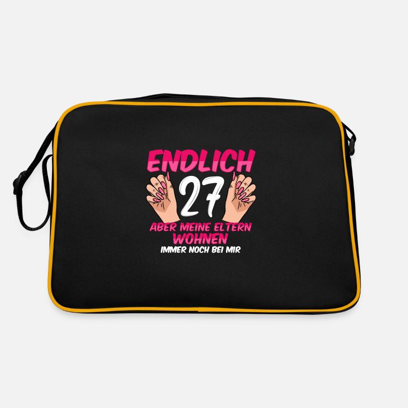 Endlich 27 meine Eltern wohnen immer noch bei mir Retro Tasche