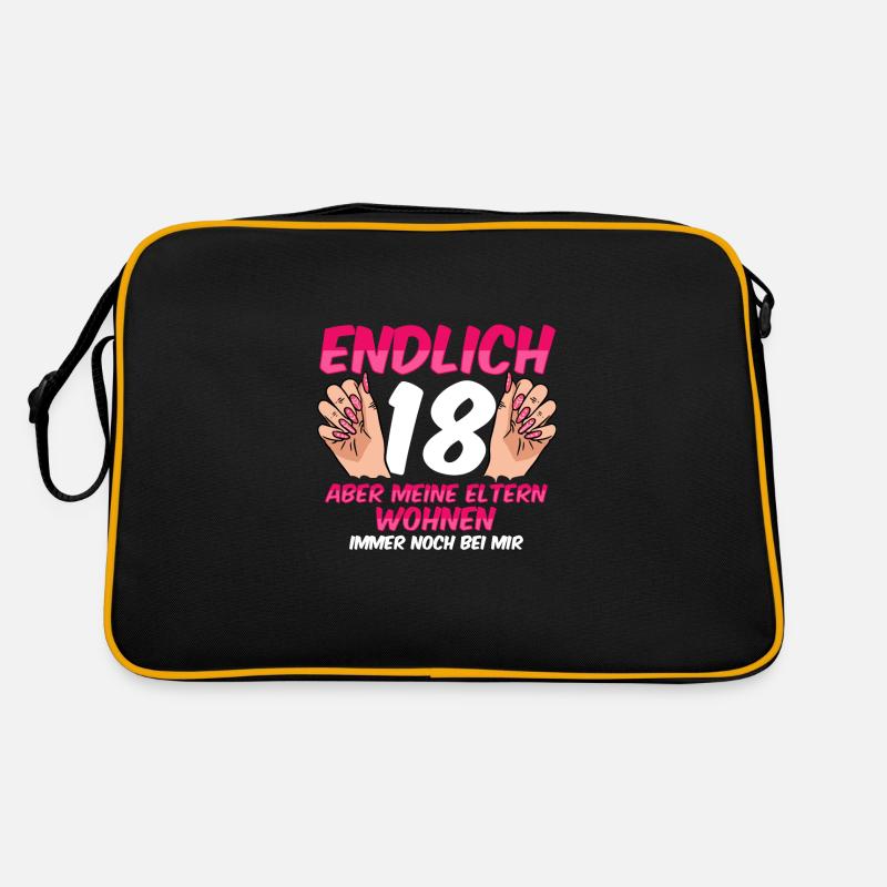 Endlich 18 meine Eltern wohnen immer noch bei mir Retro Tasche