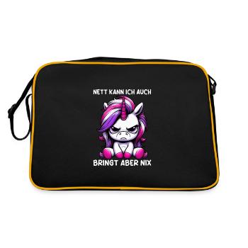 Sympa je peux aussi apporter mais rien n’apporte - Sac Retro - noir/or - Dos