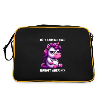 Sympa je peux aussi apporter mais rien n’apporte - Sac Retro - noir/or - Dos