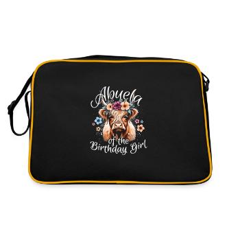 Abuela de la fille d’anniversaire - Sac Retro - noir/or - Dos