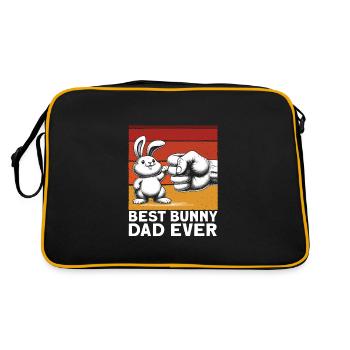 Best Bunny Dad Ever - Retro Bag - black/gold - Back