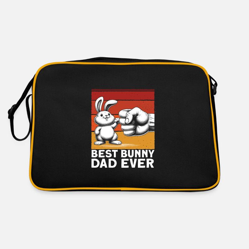 Meilleur papa lapin de tous les temps Sac Retro