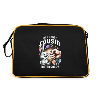 Will Trade Cousin For Easter Candy - Retro Bag - black/gold - Back