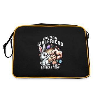 Will Trade Girlfriend For Easter Candy - Retro Bag - black/gold - Back