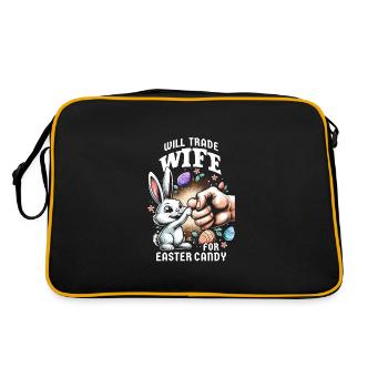 Will Trade Wife For Easter Candy - Retro Bag - black/gold - Back