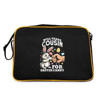 Will Trade Cousin For Easter Candy - Retro Bag - black/gold - Back