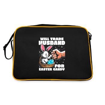 Will Trade Husband For Easter Candy - Retro Bag - black/gold - Back