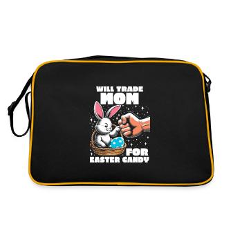 Will Trade Mom For Easter Candy - Retro Bag - black/gold - Back