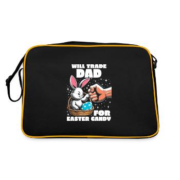 Will Trade Dad For Easter Candy - Retro Bag - black/gold - Back