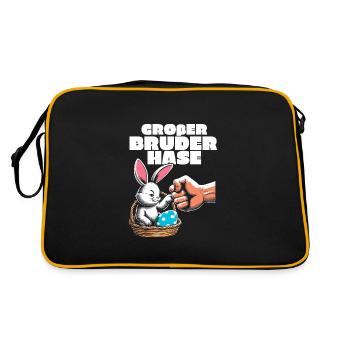 Big Brother Bunny - Retro Bag - black/gold - Back