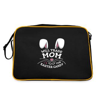 Will Trade Mom For Easter Candy - Retro Bag - black/gold - Back
