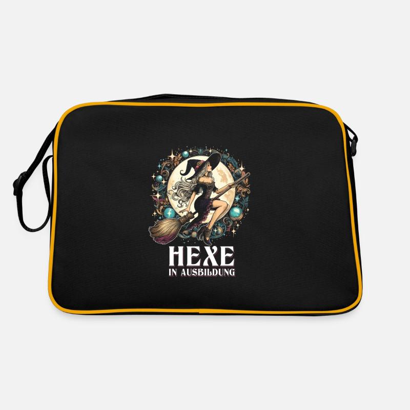 Hexe In Ausbildung Retro Tasche