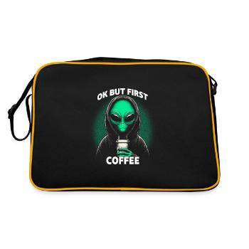 Ok But First Coffee - Retro Bag - black/gold - Back