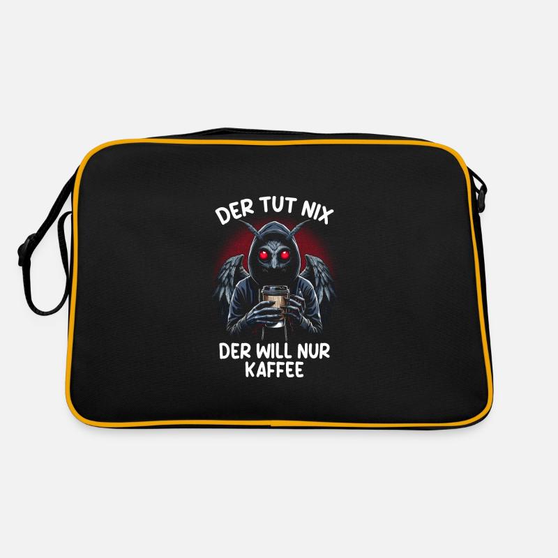 Der Tut Nix Der Will Nur Kaffee Retro Tasche