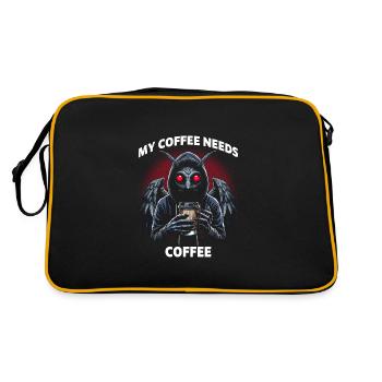 My Coffee Needs Coffee - Retro Bag - black/gold - Back
