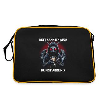 Sympa je peux aussi apporter mais rien n’apporte - Sac Retro - noir/or - Dos
