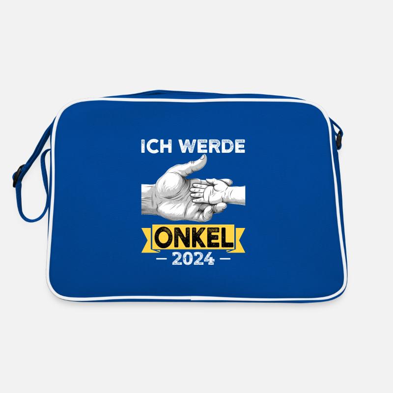Ich werde Onkel 2024 Retro Tasche