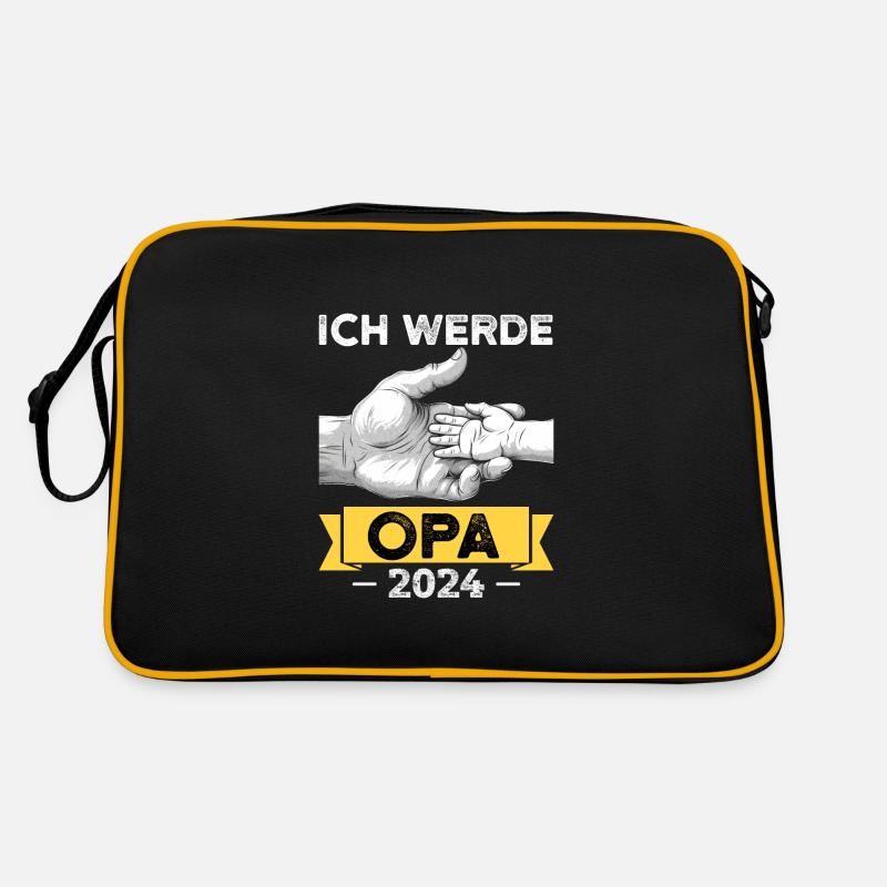 scIch werde Opa 2024 Retro Tasche