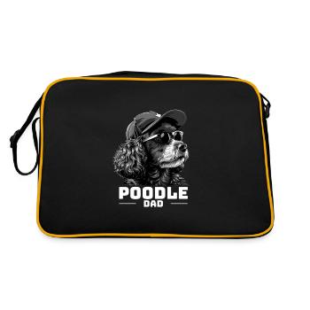 Papa caniche - Sac Retro - noir/or - Dos