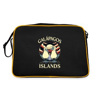 Îles Galapagos - Sac Retro - noir/or - Dos