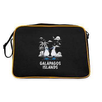 Îles Galapagos - Sac Retro - noir/or - Dos