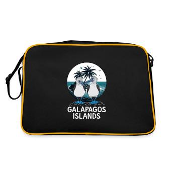 Îles Galápagos - Sac Retro - noir/or - Dos