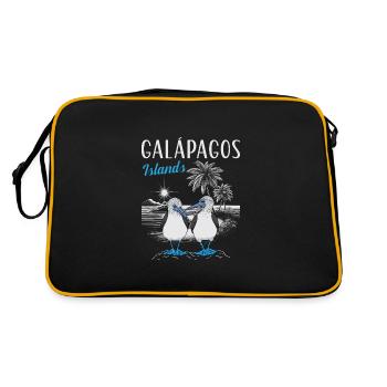 Îles Galápagos - Sac Retro - noir/or - Dos