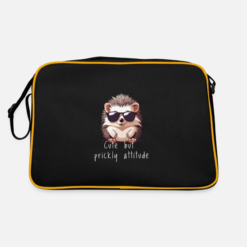 Süßer Igel niedlicher Igel Geschenk Retro Tasche