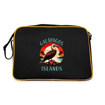 Îles Galapagos - Sac Retro - noir/or - Dos