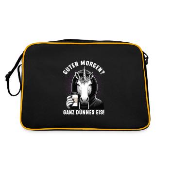 Good morning very thin ice - Retro Bag - black/gold - Back