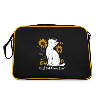 Best Cat Mom Ever - Retro Bag - black/gold - Back