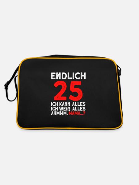 Finally 25 I can do everything I know everything - Retro Bag - black/gold - Back