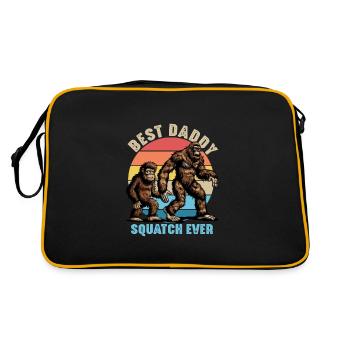 Meilleur Daddy Squatch de tous les temps - Sac Retro - noir/or - Dos