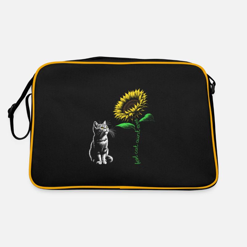 Best Cat Aunt Ever Retro Bag