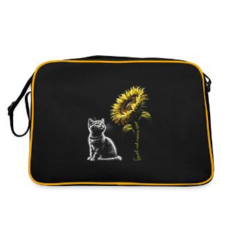 Best Cat Nana Ever - Retro Bag - black/gold - Back