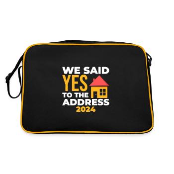 I Said Yes To The Address 2027 - Retro Tasche - Schwarz/Gold - Hinten