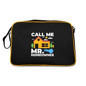 Call Me Mr. Homeowner - Retro Tasche - Schwarz/Gold - Hinten